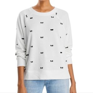 WILDFOX Gordon Bow Long Sleeve Sweater Size L